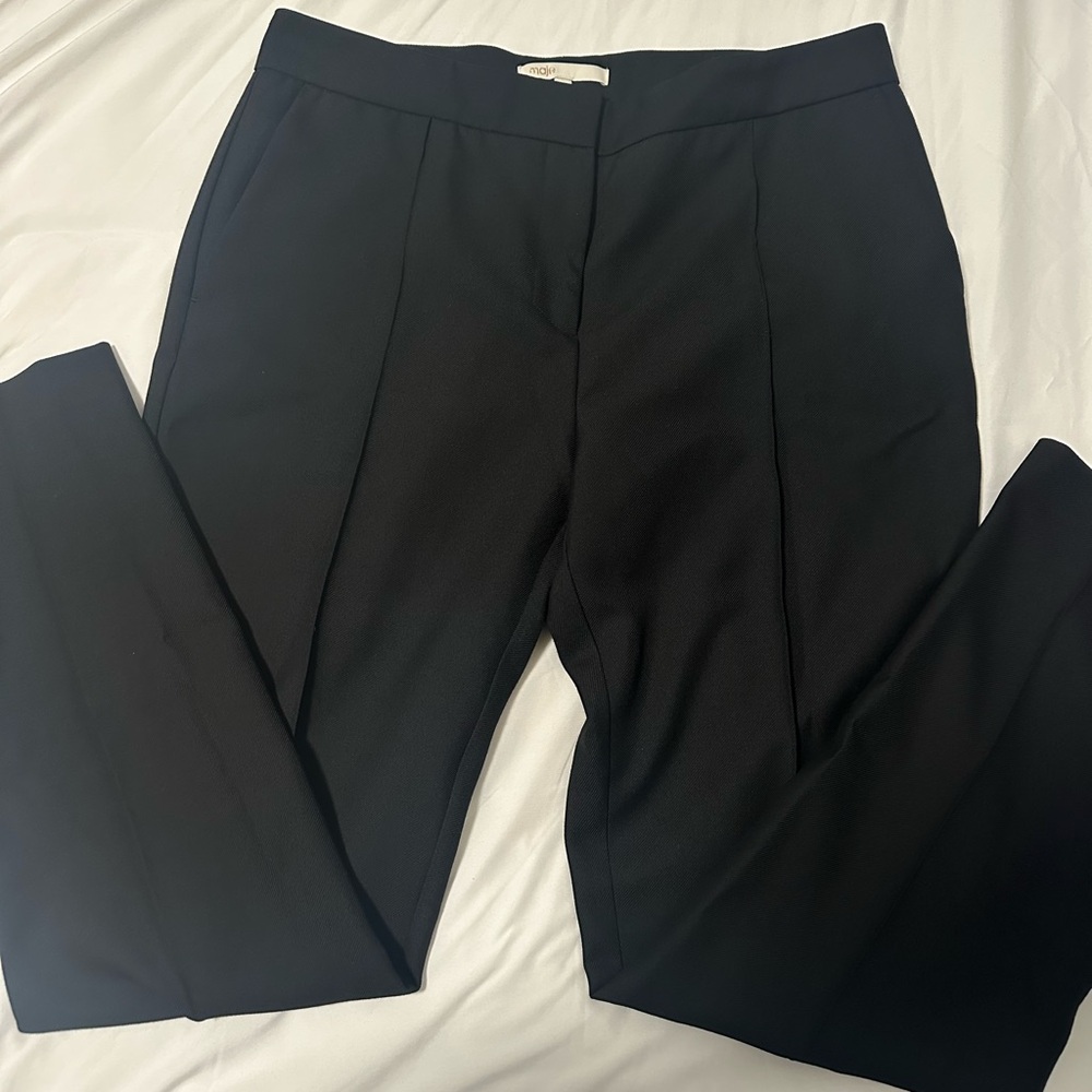 Maje Black Women's Suit Trousers
